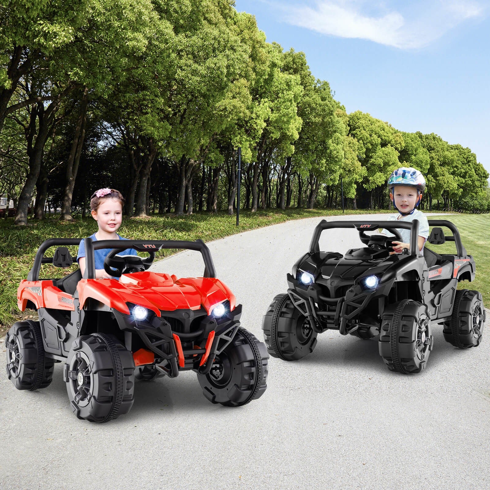 12V Kids Ride-On Truck with Remote Control, Slow Start, Safety Belt, and Rear Storage Trend Times 3