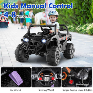 12V Kids Ride-On Truck with Remote Control, Slow Start, Safety Belt, and Rear Storage Trend Times 4