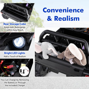 12V Kids Ride-On Truck with Remote Control, Slow Start, Safety Belt, and Rear Storage Trend Times 8