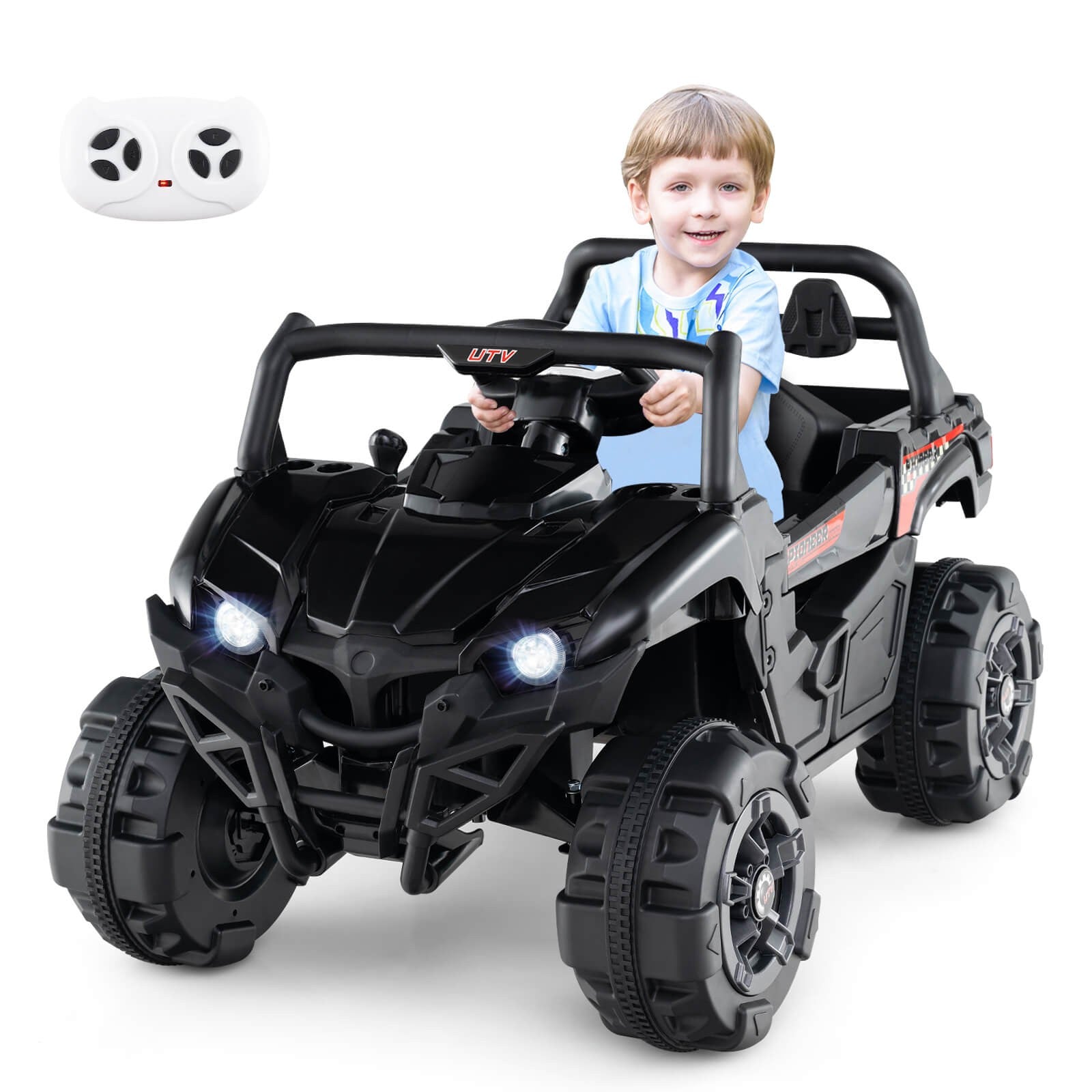 12V Kids Ride-On Truck with Remote Control, Slow Start, Safety Belt, and Rear Storage Trend Times Variant 0