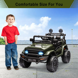 12V Kids Ride-On Truck with Remote Control, Spring Suspension, and Bluetooth Connectivity Trend Times 6