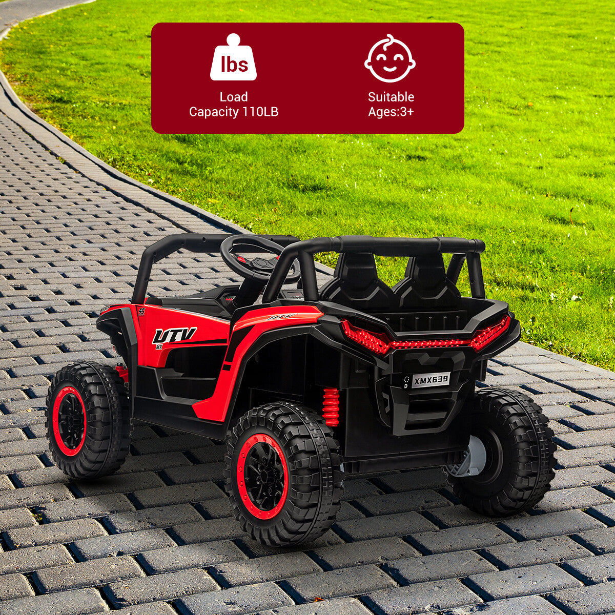 12V Electric Kids Ride-On 4-Wheeler UTV Car with Remote Control Off-Road Toy Trend Times 22