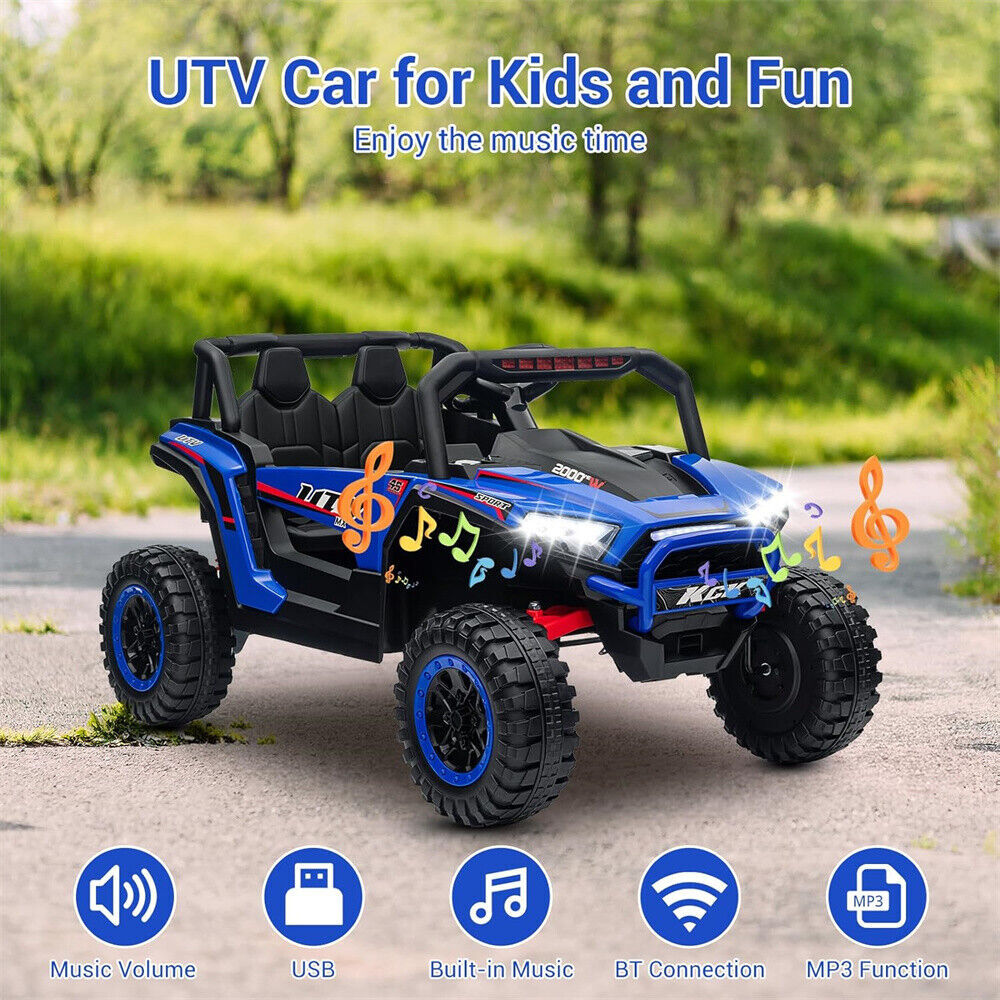 12V Electric Kids Ride-On UTV Car Toy 4-Wheeler Off-Road with Remote Control Trend Times 2