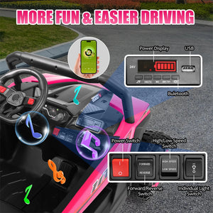 12V Electric Kids Ride-On UTV 4-Wheeler Off-Road Car with Remote Control Trend Times 8