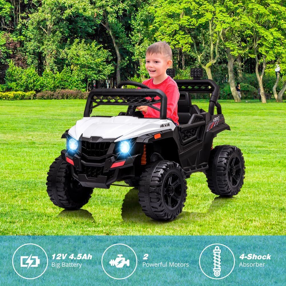 12V Kids Ride-On UTV Truck with Remote Control, Music, and 390W Dual Motors Trend Times 6