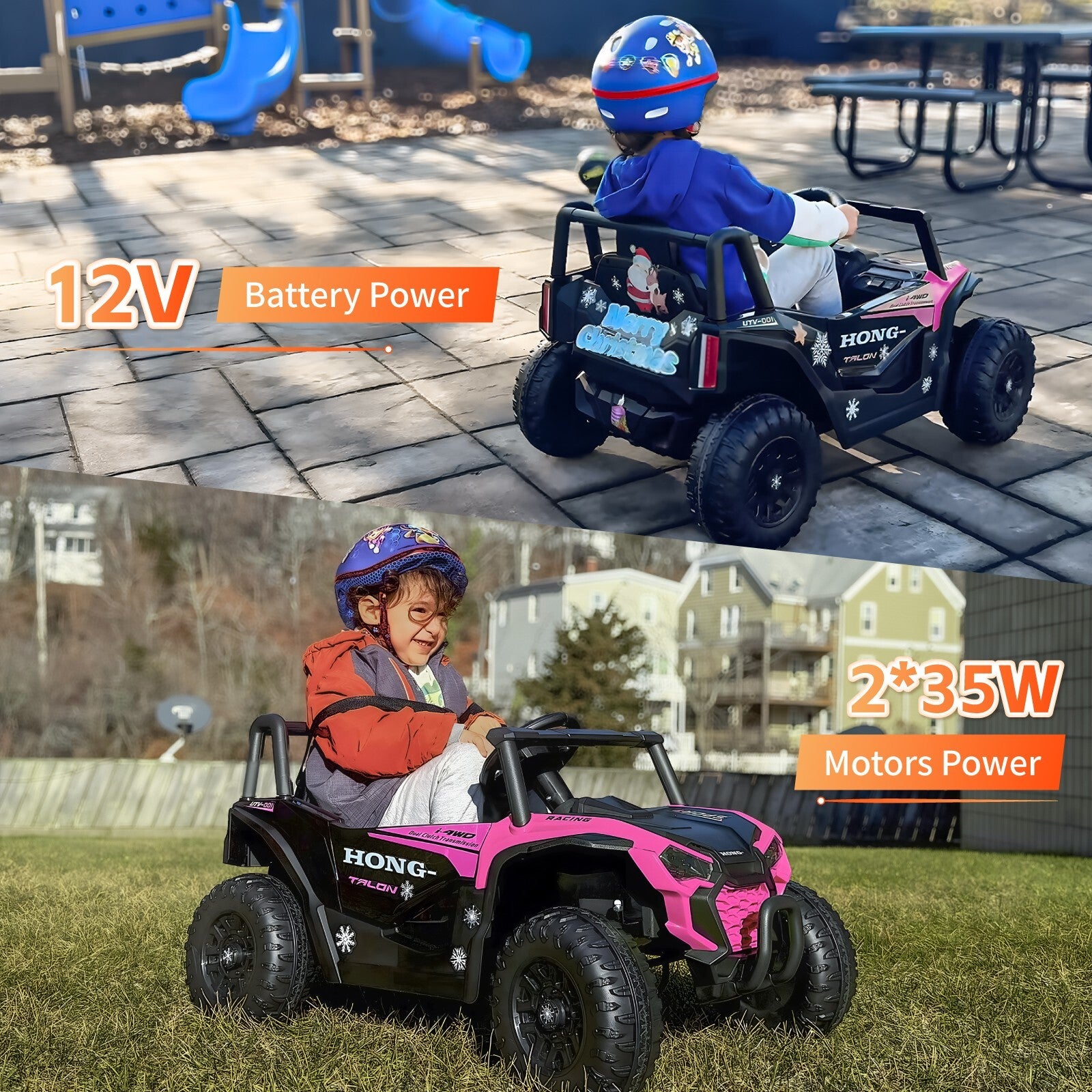 12V Electric Kids Ride-On UTV Quad Car with Remote Control and LED Lights Trend Times 4