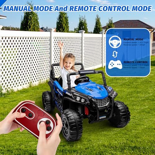 12V Kids Ride-On UTV Truck Car with Parent Remote Control and Dual Spring Suspension Trend Times 2