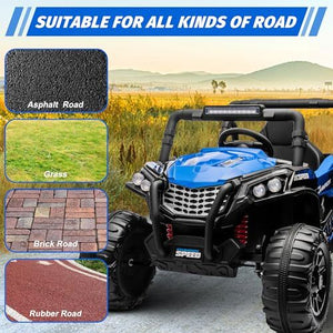 12V Kids Ride-On UTV Truck Car with Parent Remote Control and Dual Spring Suspension Trend Times 4