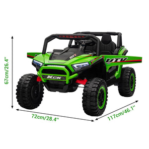 12V Kids 2-Seat Ride-On UTV Car Toy with MP3, LED Lights, and Remote Control Trend Times 8