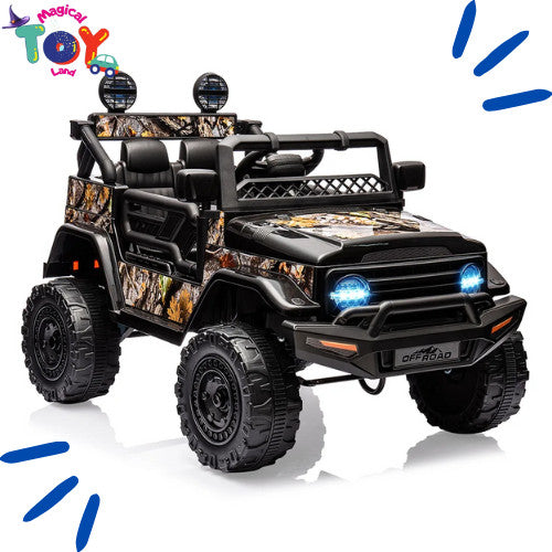 12V Kids Ride-On Car with Remote Control, Bluetooth Connectivity, and LED Lights for Ages 3-8 Trend Times 7