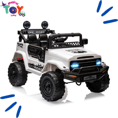 12V Kids Ride-On Car with Remote Control, Bluetooth Connectivity, and LED Lights for Ages 3-8 Trend Times 8