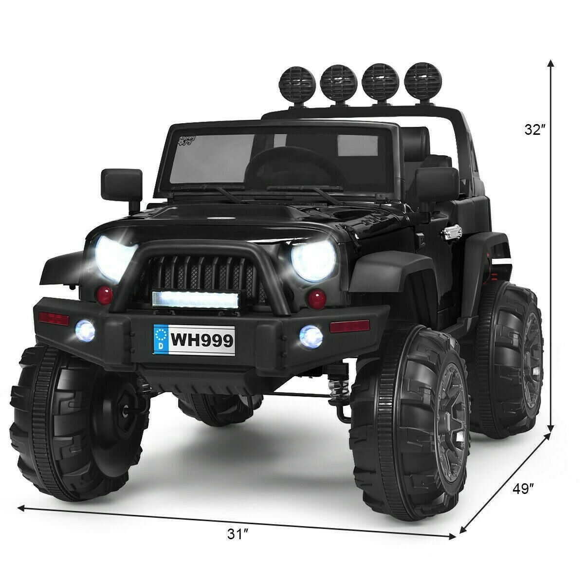 12V Kids Ride-On Truck with Spring Suspension Trend Times 4