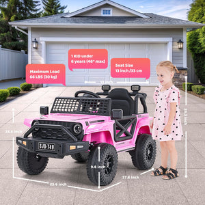 12V Electric Ride-On Truck for Toddlers with 7Ah Large Battery Trend Times 3
