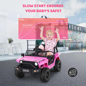 12V Electric Ride-On Jeep Truck for Toddlers with 7Ah Large Battery Trend Times 2