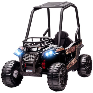 12V Kids UTV with Music, Lights, MP3 USB, Suspension, Camo Design Trend Times 3