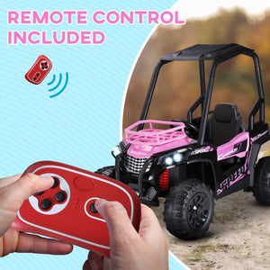 12V Kids Pink UTV with Music, Lights, MP3/USB, and Suspension Trend Times 7