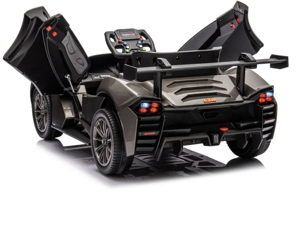 12V Ride-On Car Toy for Ages 3-6 with Bluetooth and LED Lights, No Remote Control Trend Times 2