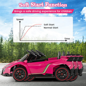 12V 4WD Kids Ride-On Sports Car Battery Powered with Power Adapter Trend Times 2