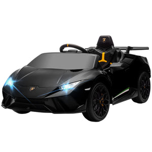 12V Licensed Lamborghini Huracan Electric Ride-On Car for Kids Ages 3-6 Black Trend Times 3