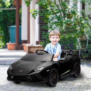 12V Licensed Lamborghini Huracan Electric Ride-On Car for Kids Ages 3-6 Black Trend Times 8