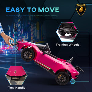 12V Licensed Kids Electric Car for Ages 3-6 in Pink Trend Times 5