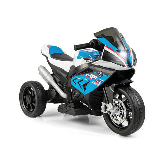 12V Licensed BMW Ride-On Motorcycle Toy for Kids 3-8 Years Old, Blue Trend Times 0