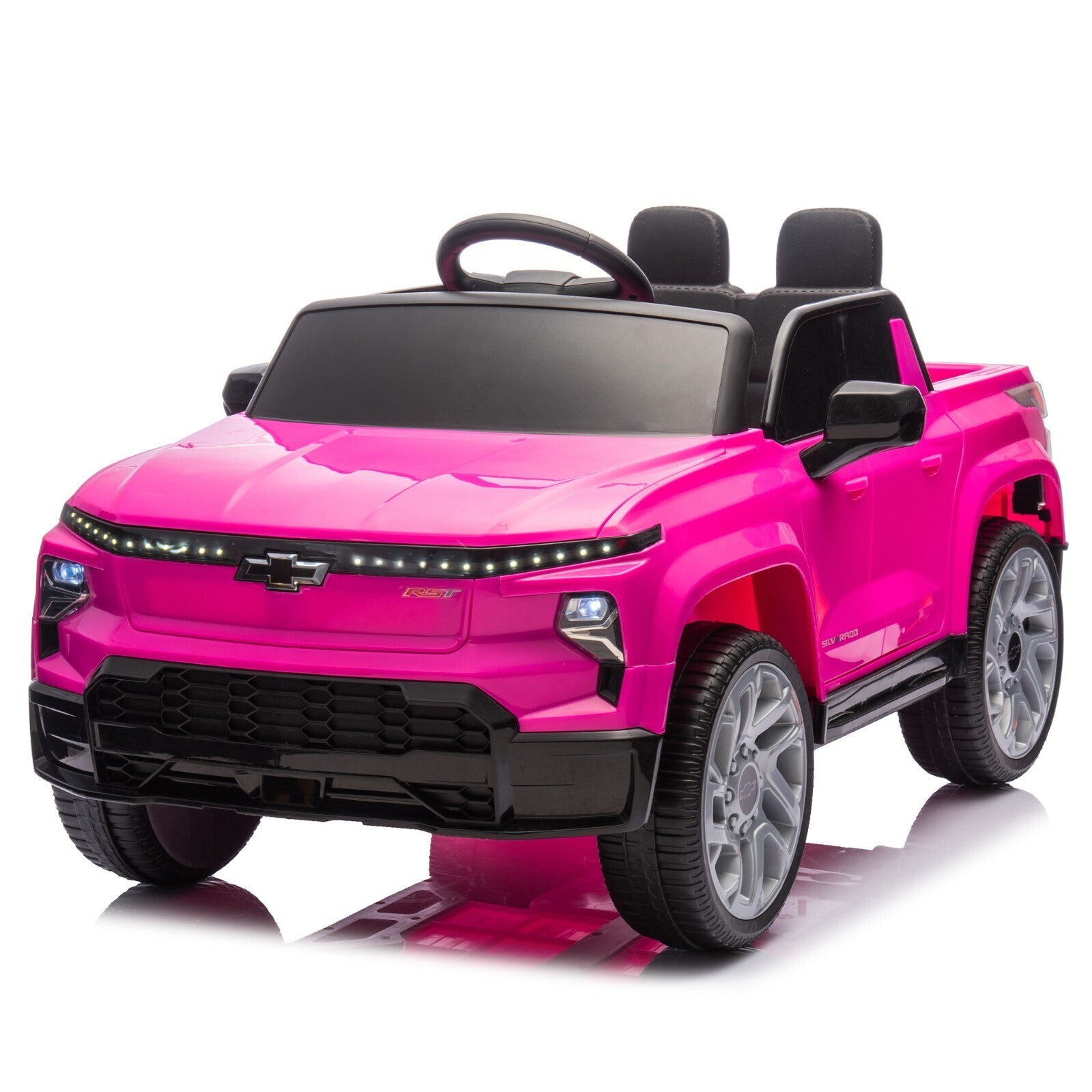 12V Licensed Chevrolet Silverado Ride-On Truck with Remote Control and 4 Wheels for Kids Trend Times 1