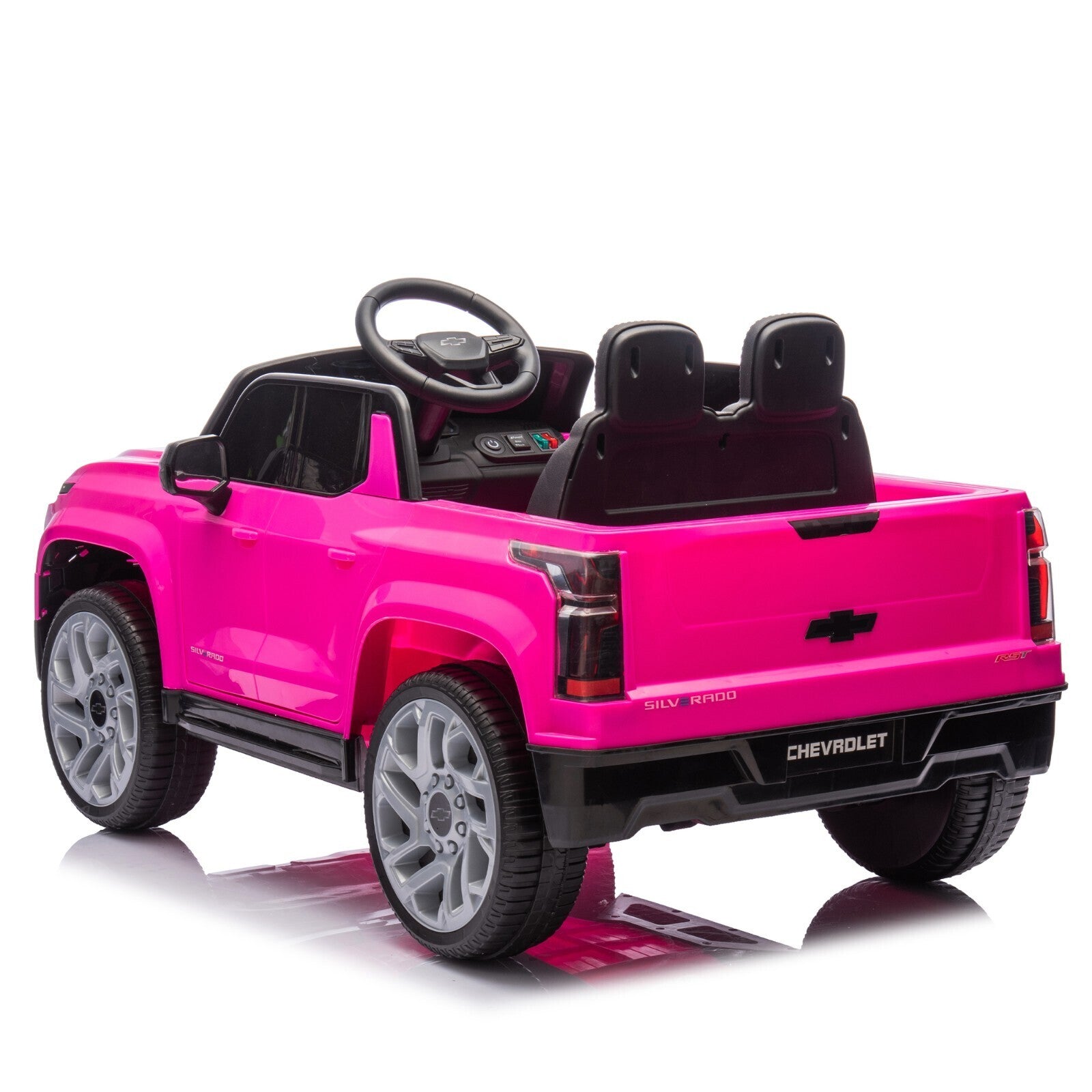 12V Licensed Chevrolet Silverado Ride-On Truck with Remote Control and 4 Wheels for Kids Trend Times 10