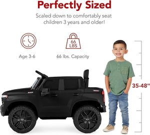 12V Licensed Chevrolet Silverado Electric Ride-On Truck Toy with Parent Remote Control Trend Times 3