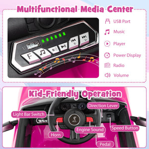12V Licensed Ford Mustang Shelby GT500 Kids Ride-On Car with Remote Control Trend Times 3