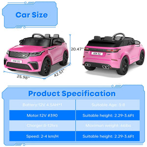 12V Licensed Land Rover Electric Ride-On Car for Kids with Parent Remote Control Trend Times 5