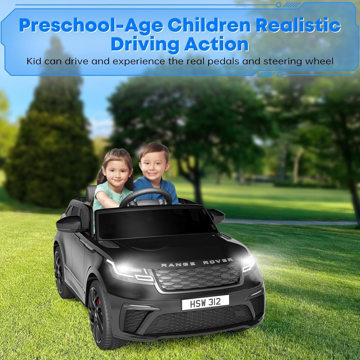 12V Licensed Land Rover Electric Ride-On Car for Kids with Parent Remote Control Trend Times 23