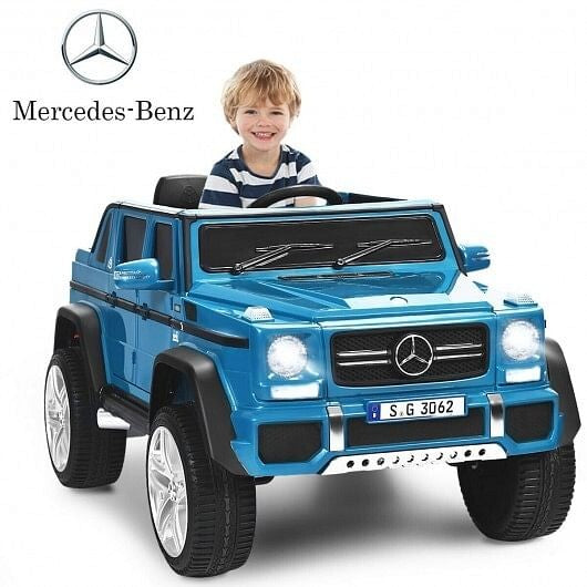 Licensed Mercedes-Benz 12V Kids Electric Ride-On Car Navy Trend Times 3