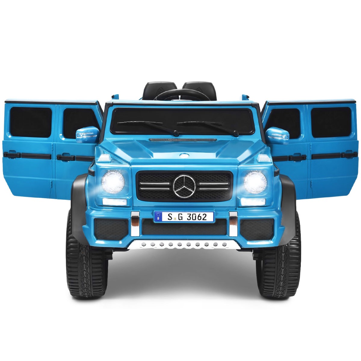 12V Licensed Mercedes-Benz Kids Ride-On RC Motorized Car with Trunk Navy Trend Times 11