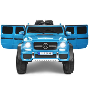 12V Licensed Mercedes-Benz Kids Ride-On RC Motorized Car with Trunk Navy Trend Times 11
