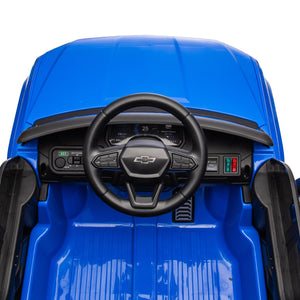 12V Licensed Silverado Electric Ride-On Truck Toy with Remote for Toddlers and Kids Trend Times 13