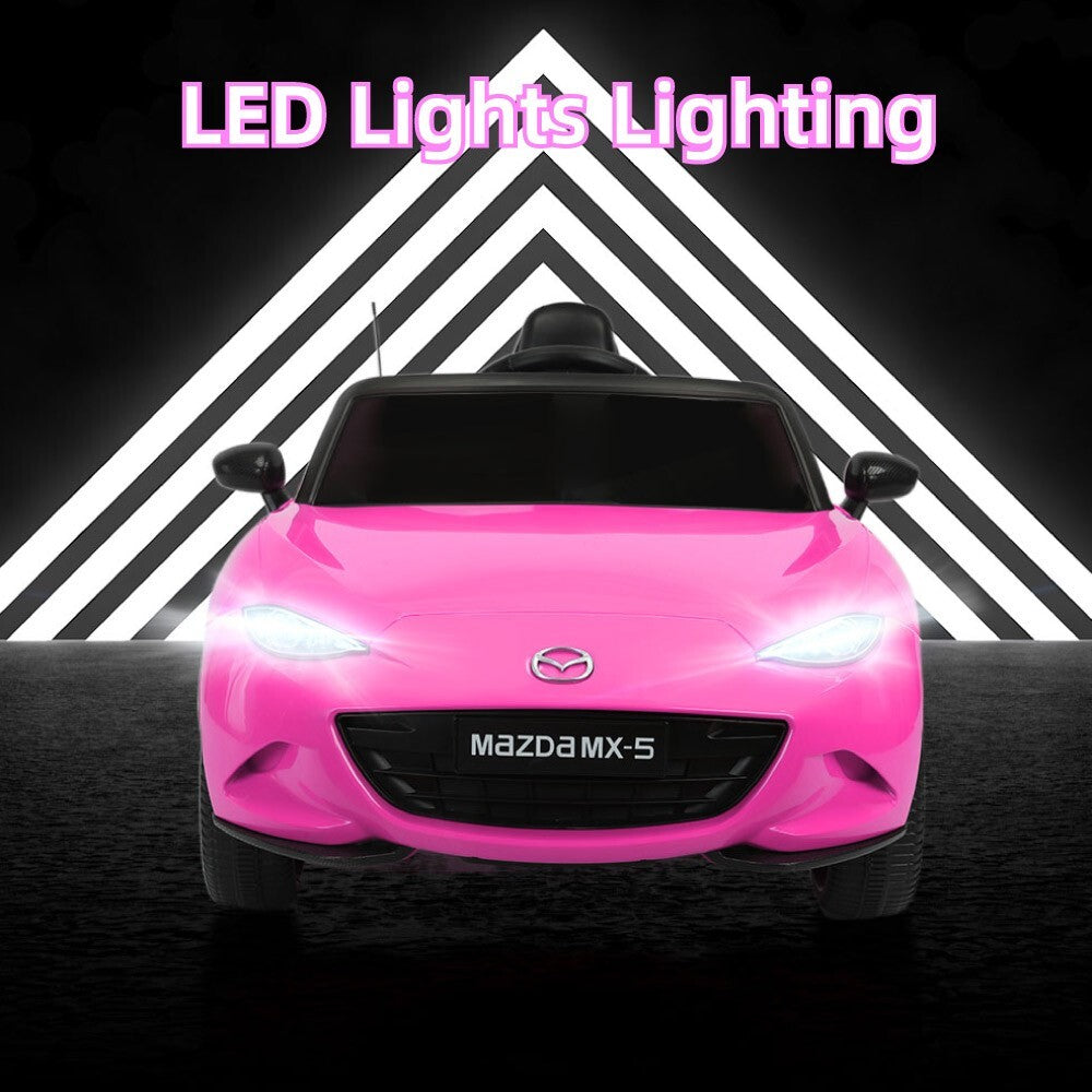 12V Kids Electric Ride-On Car with Remote Control and MP3 Player Pink Power Wheel Toy Trend Times 7