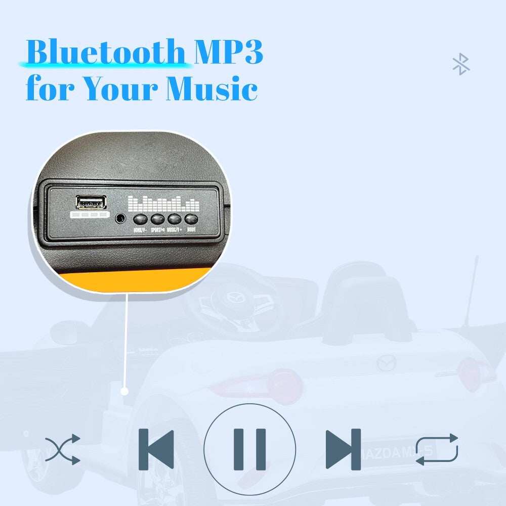 12V Electric Ride-On Car with Remote Control, MP3, LED Lights, and USB Power Wheels Trend Times 2