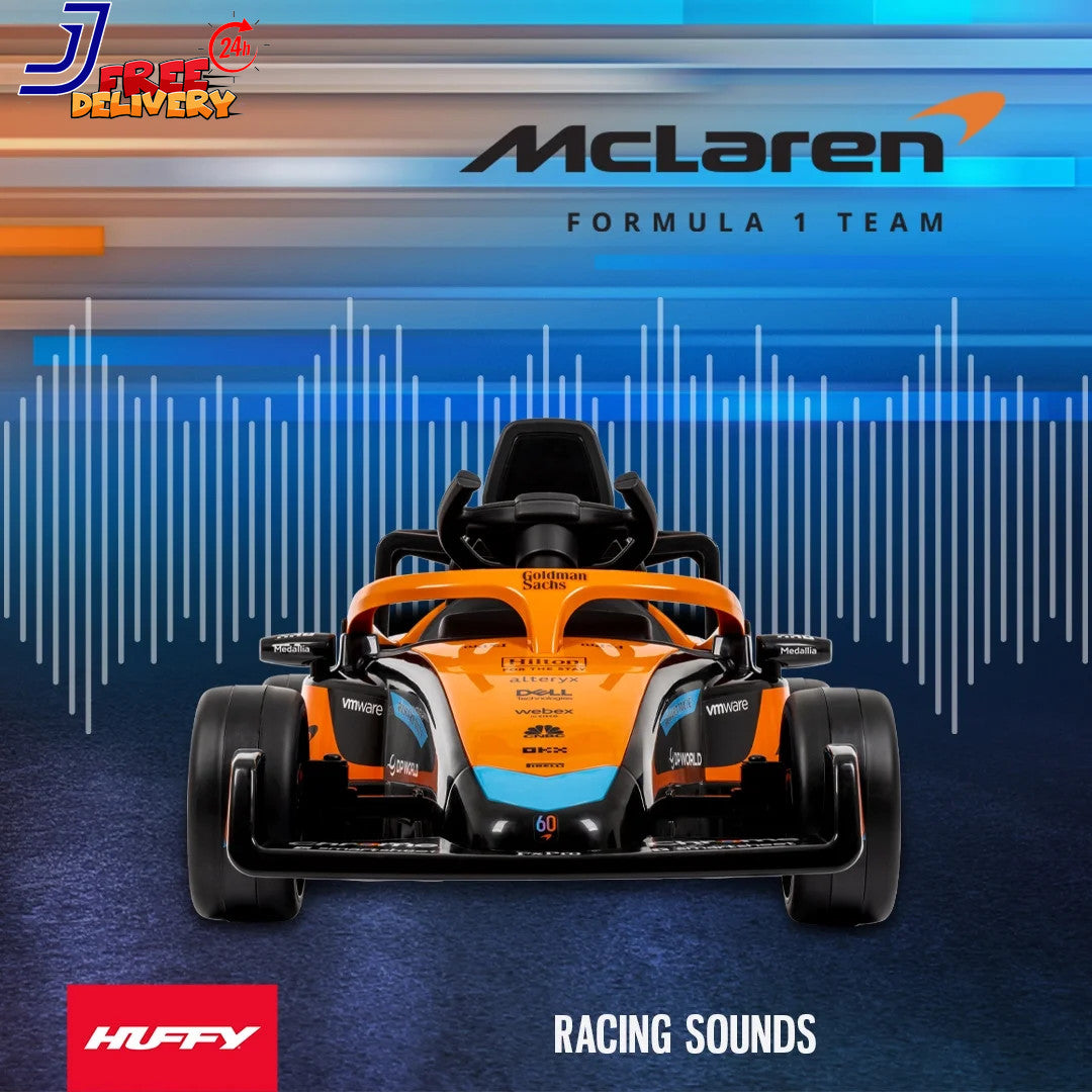 12V Kids Battery-Powered Ride-On McLaren F1 Race Car with Remote Control Toy Trend Times 4