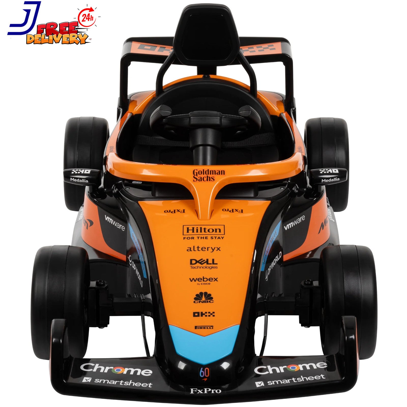 12V Kids Battery-Powered Ride-On McLaren F1 Race Car with Remote Control Toy Trend Times 7