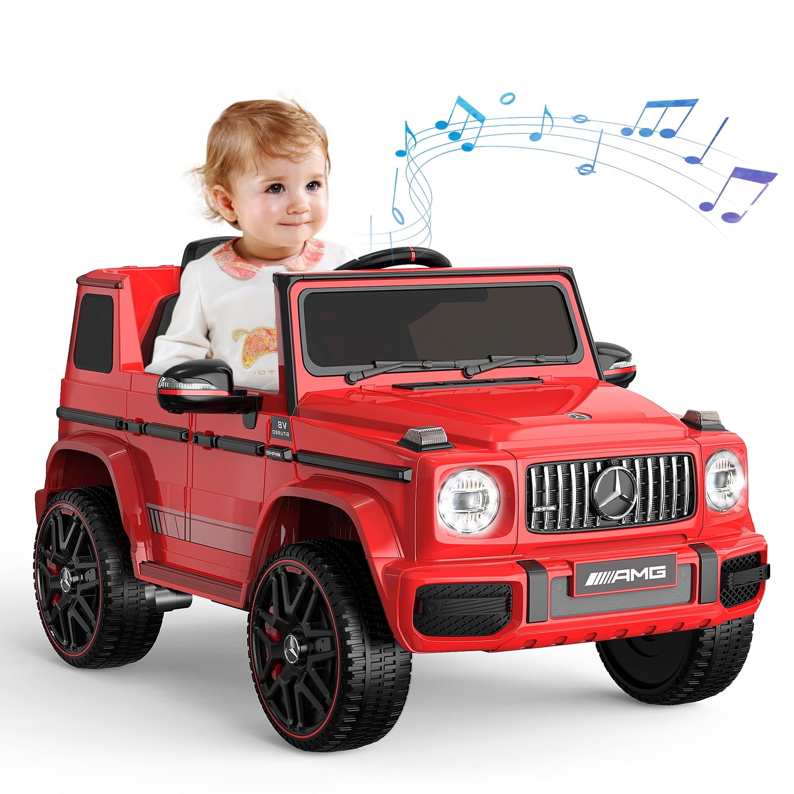 12V G63 Ride-On Wagon Toy with Remote Control, LED Lights, and Music Trend Times 10