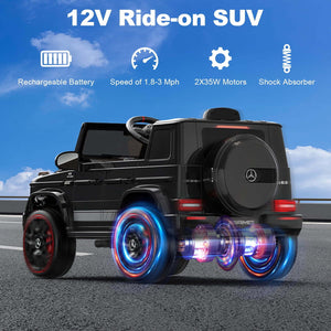 12V G63 Ride-On Wagon Toy with Remote Control, LED Lights, and Music Trend Times 2