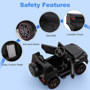 12V G63 Ride-On Wagon Toy with Remote Control, LED Lights, and Music Trend Times 3