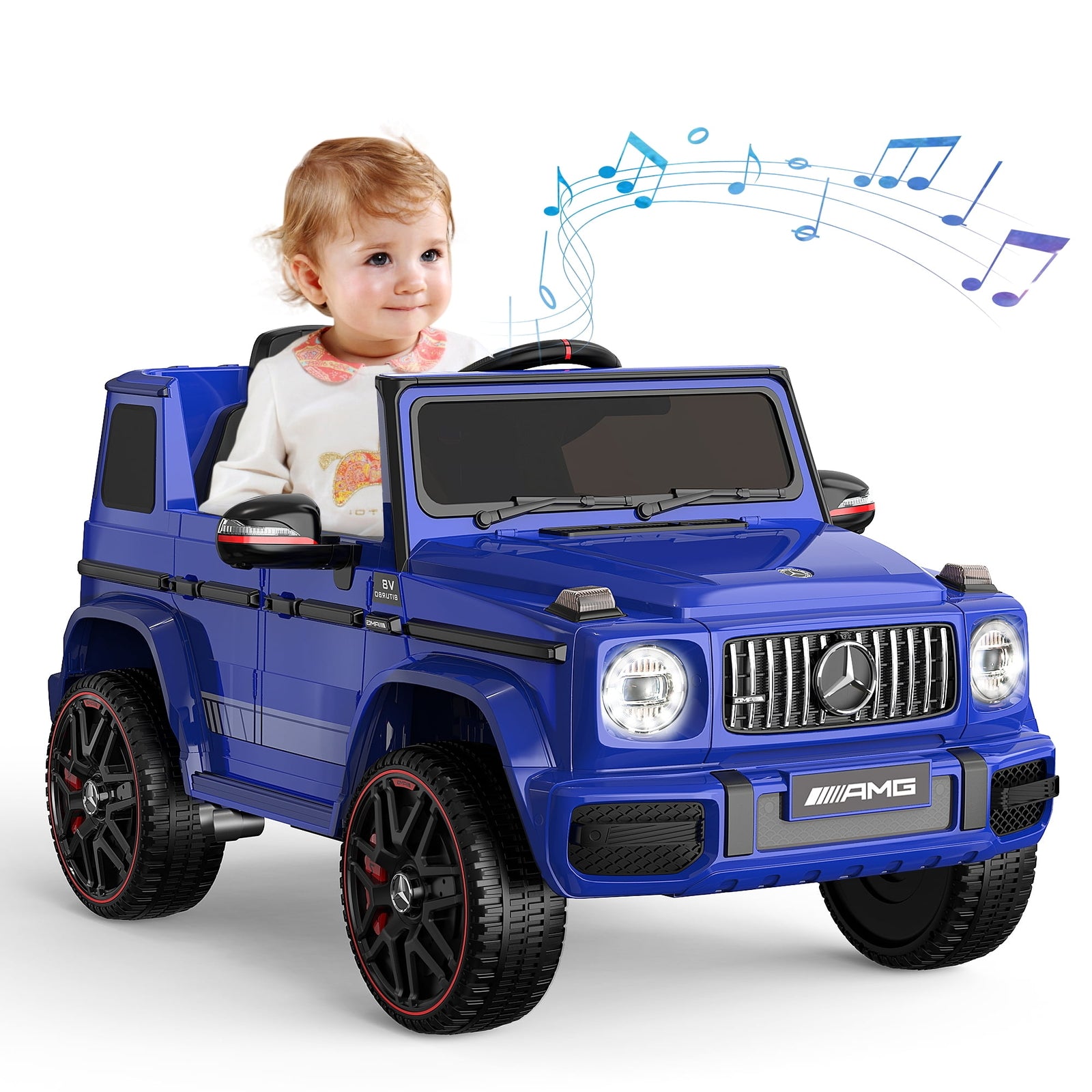 12V G63 Ride-On Wagon Toy with Remote Control, LED Lights, and Music Trend Times 8