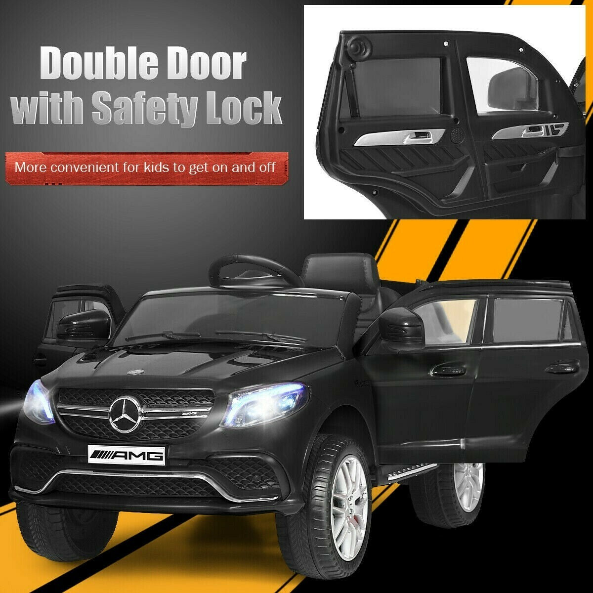 12V Licensed Mercedes Benz GLE Kids Electric Ride-On Car Trend Times 6