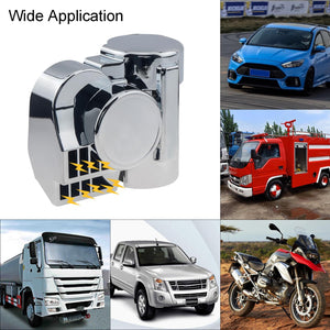 12V Electric Motorcycle Air Horn Set 150dB Super Loud Snail Horn Trend Times 3