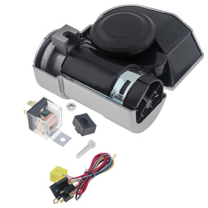 12V Electric Motorcycle Air Horn Set 150dB Super Loud Snail Horn Trend Times 6
