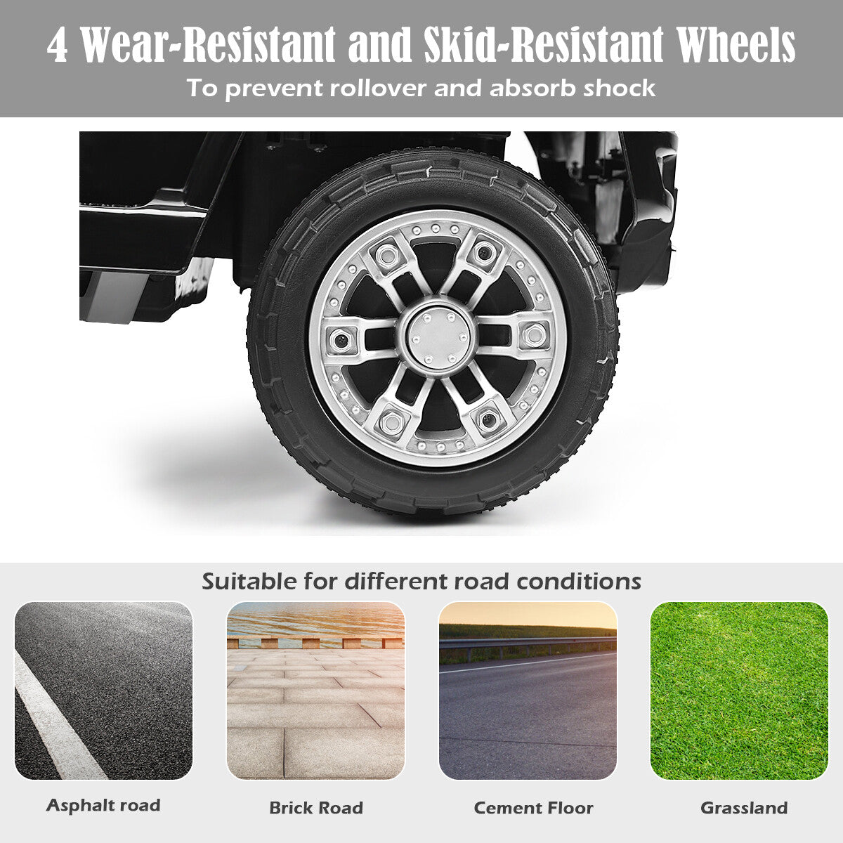 12V Kids Ride-On RC Truck Car with Remote Control, LED Lights, and MP3 Music Player Trend Times 3