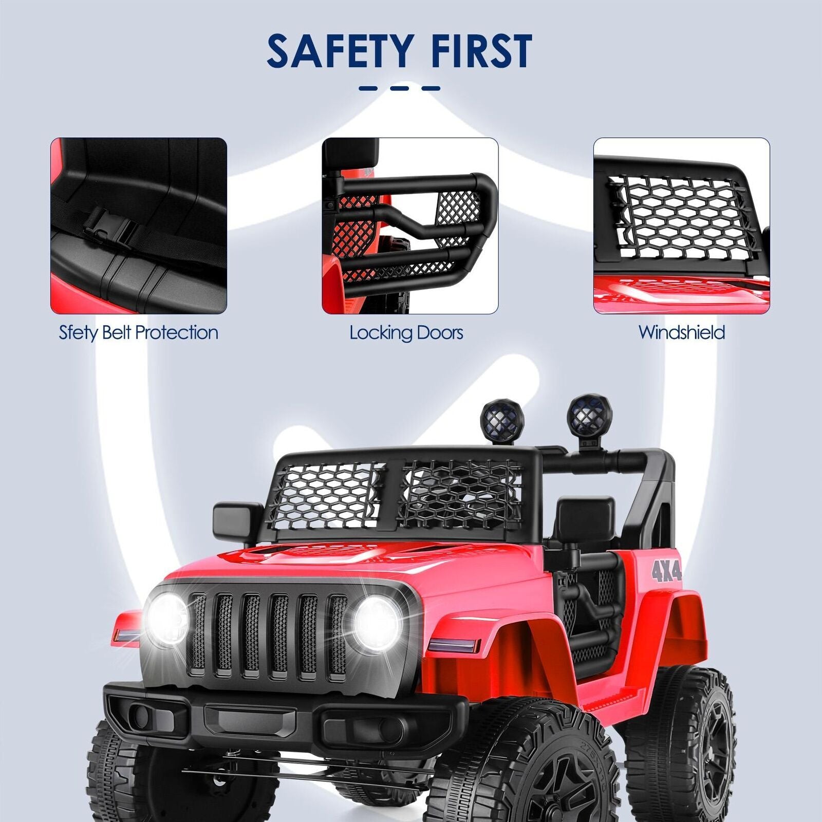 12V Kids Ride-On RC Truck Car with Remote Control, LED Lights, and MP3 Music Player Trend Times 11