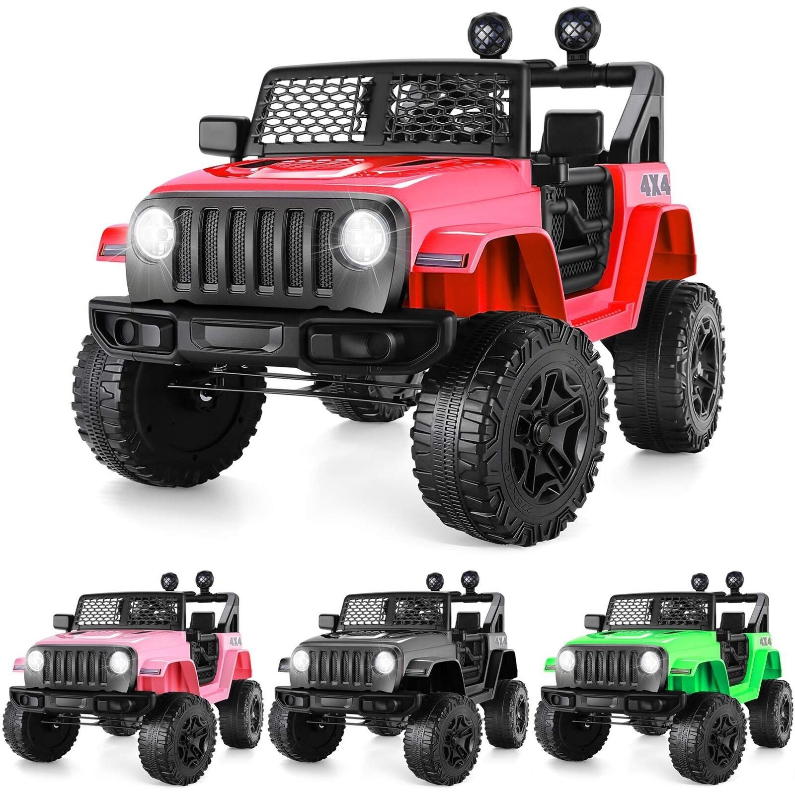 12V Kids Ride-On RC Truck Car with Remote Control, LED Lights, and MP3 Music Player Trend Times 7